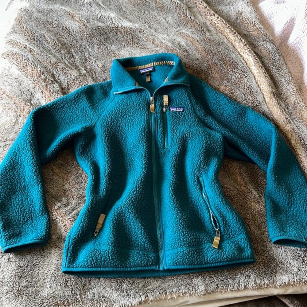 Patagonia fleece retro pile zip up jacket
